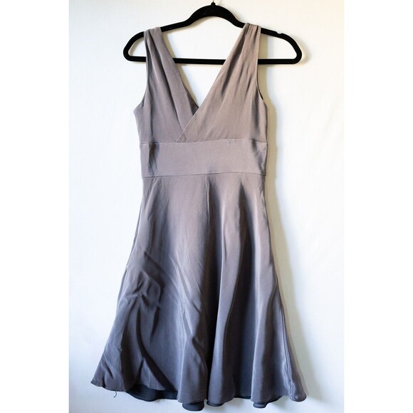 J Crew lavender purple 4 Silk Dress hoco dance event cocktail sleeveless - Picture 1 of 6